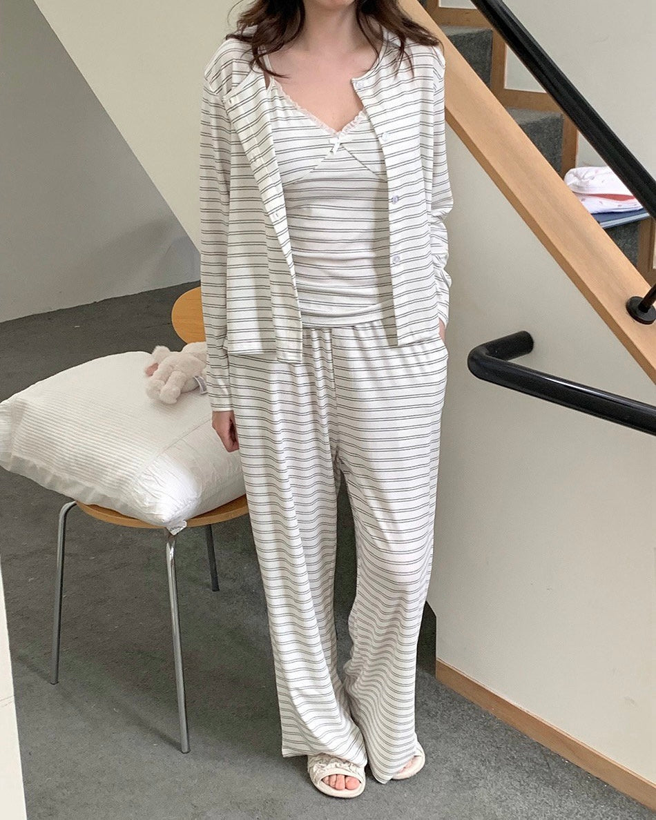 Soft Stripe 3-Piece Lounge Set