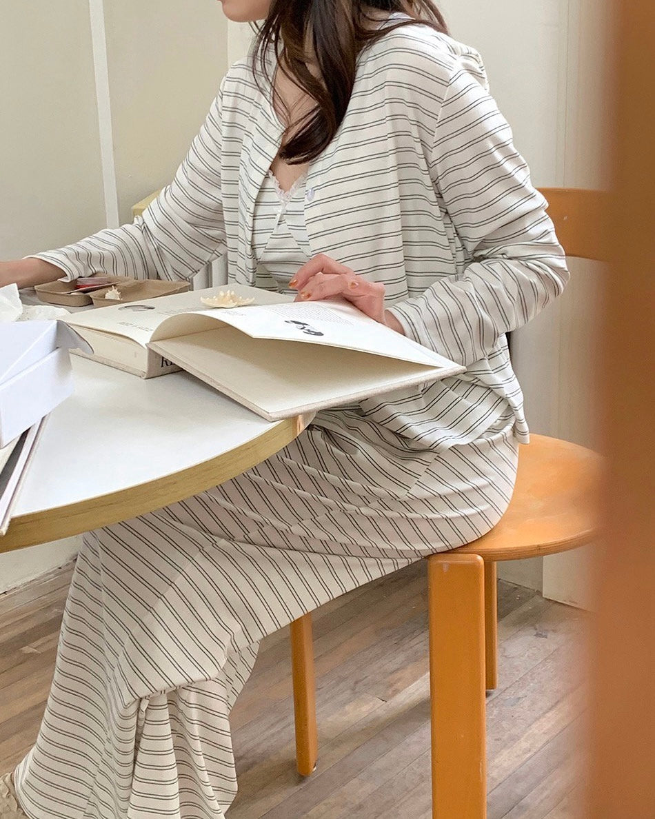 Soft Stripe 3-Piece Lounge Set
