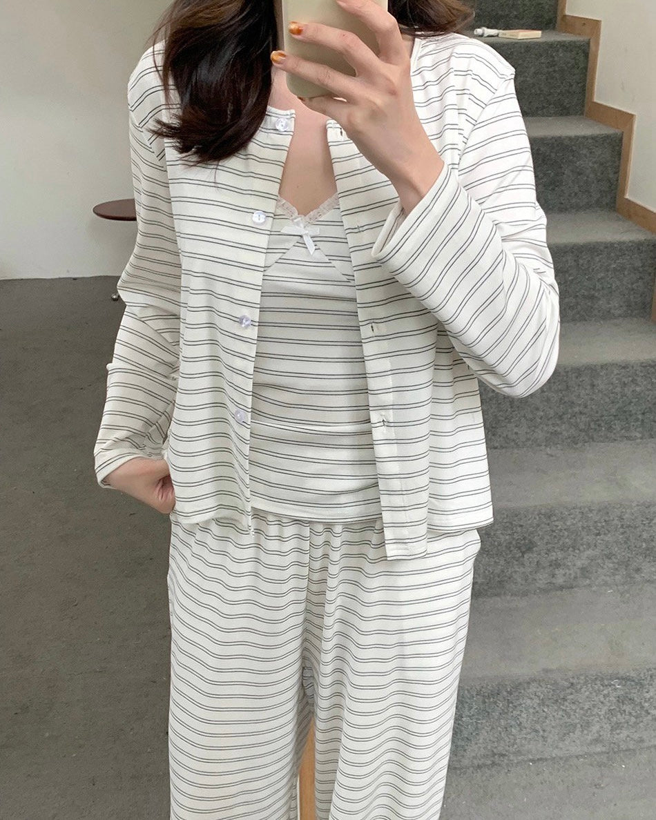 Soft Stripe 3-Piece Lounge Set