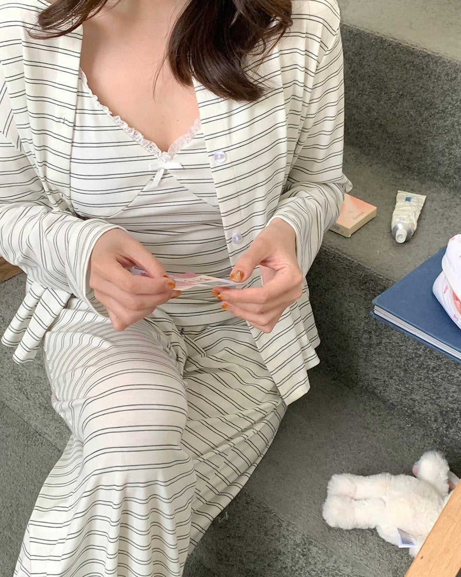 Soft Stripe 3-Piece Lounge Set
