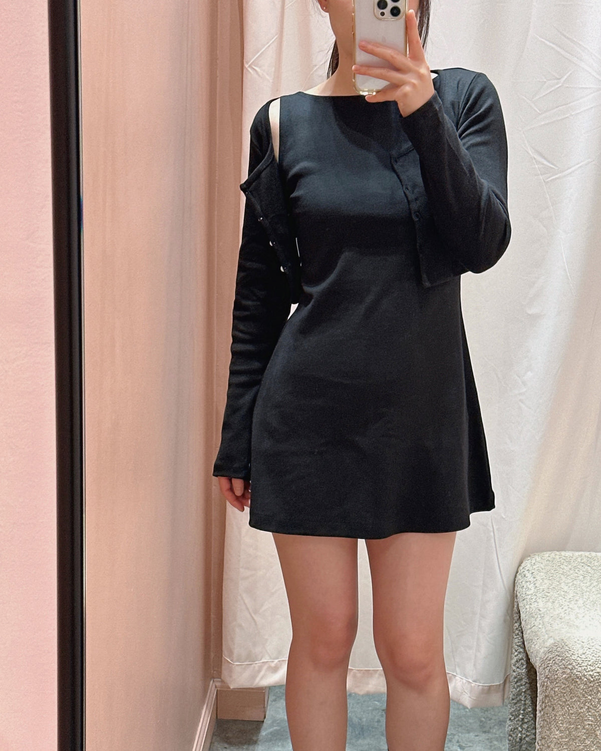Boatneck Mini Dress Set