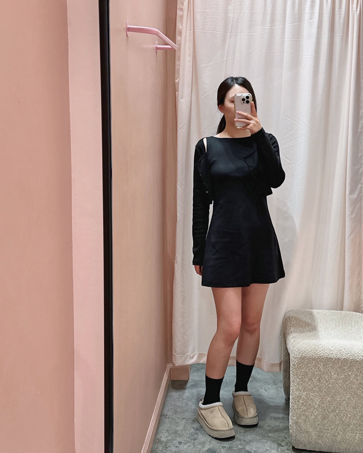 Boatneck Mini Dress Set
