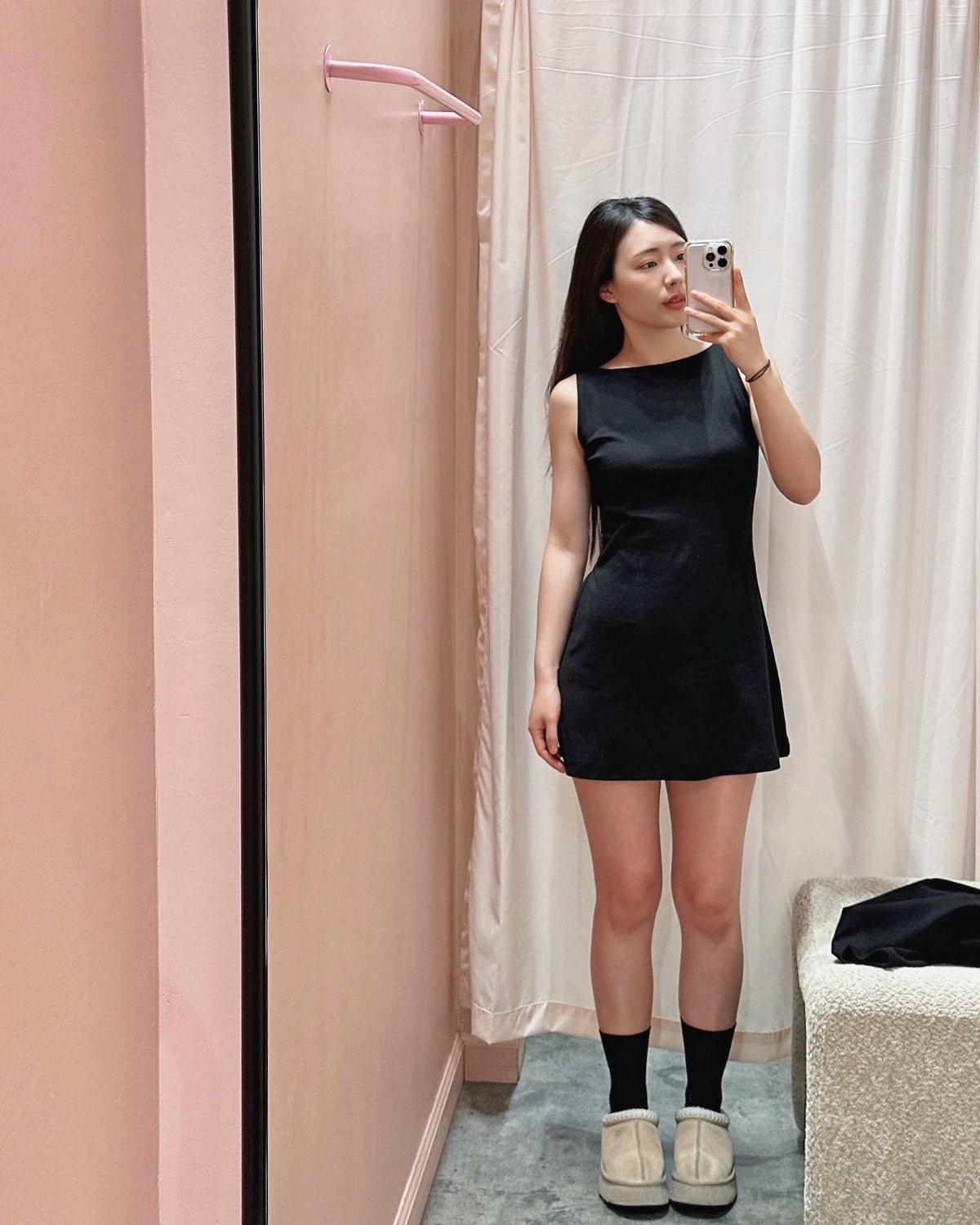 Boatneck Mini Dress Set