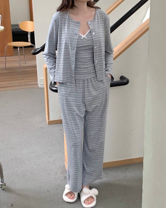 Soft Stripe 3-Piece Lounge Set
