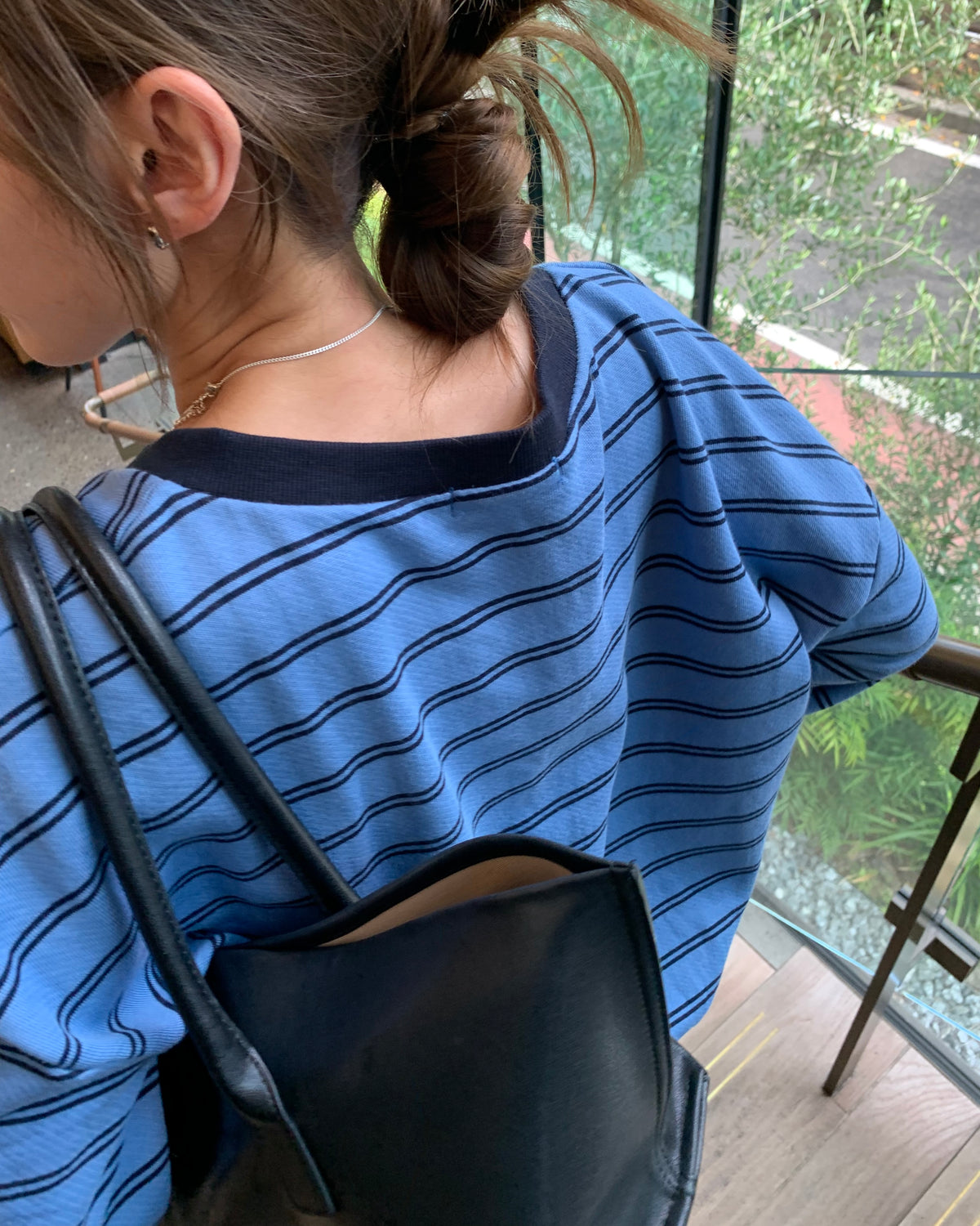 Easy Stripe V Pullover
