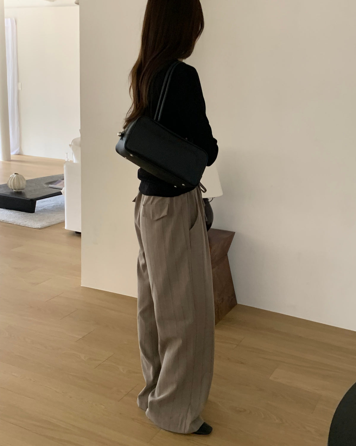 Pinstripe Banded Slacks