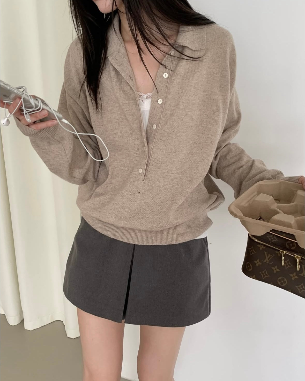 Relaxed Polo Knit