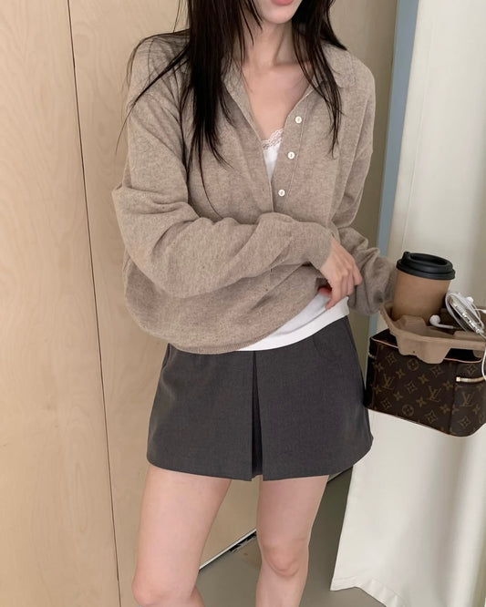 Relaxed Polo Knit