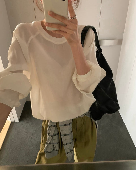 Tencel Drawstring Pullover
