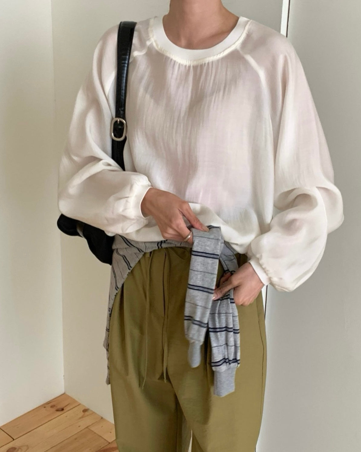 Tencel Drawstring Pullover