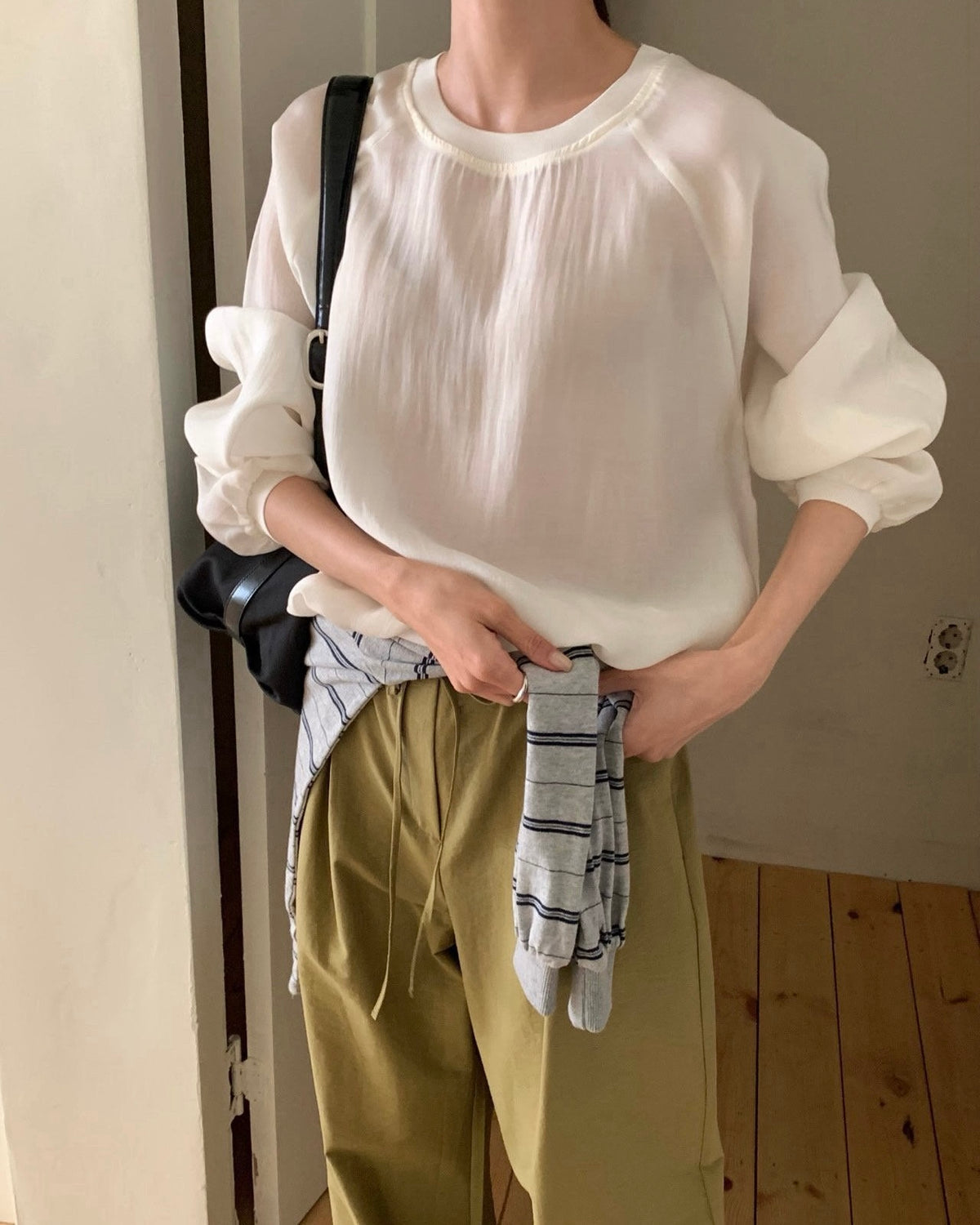 Tencel Drawstring Pullover