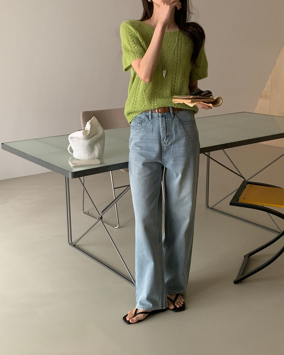 Light Wash Wide Jeans