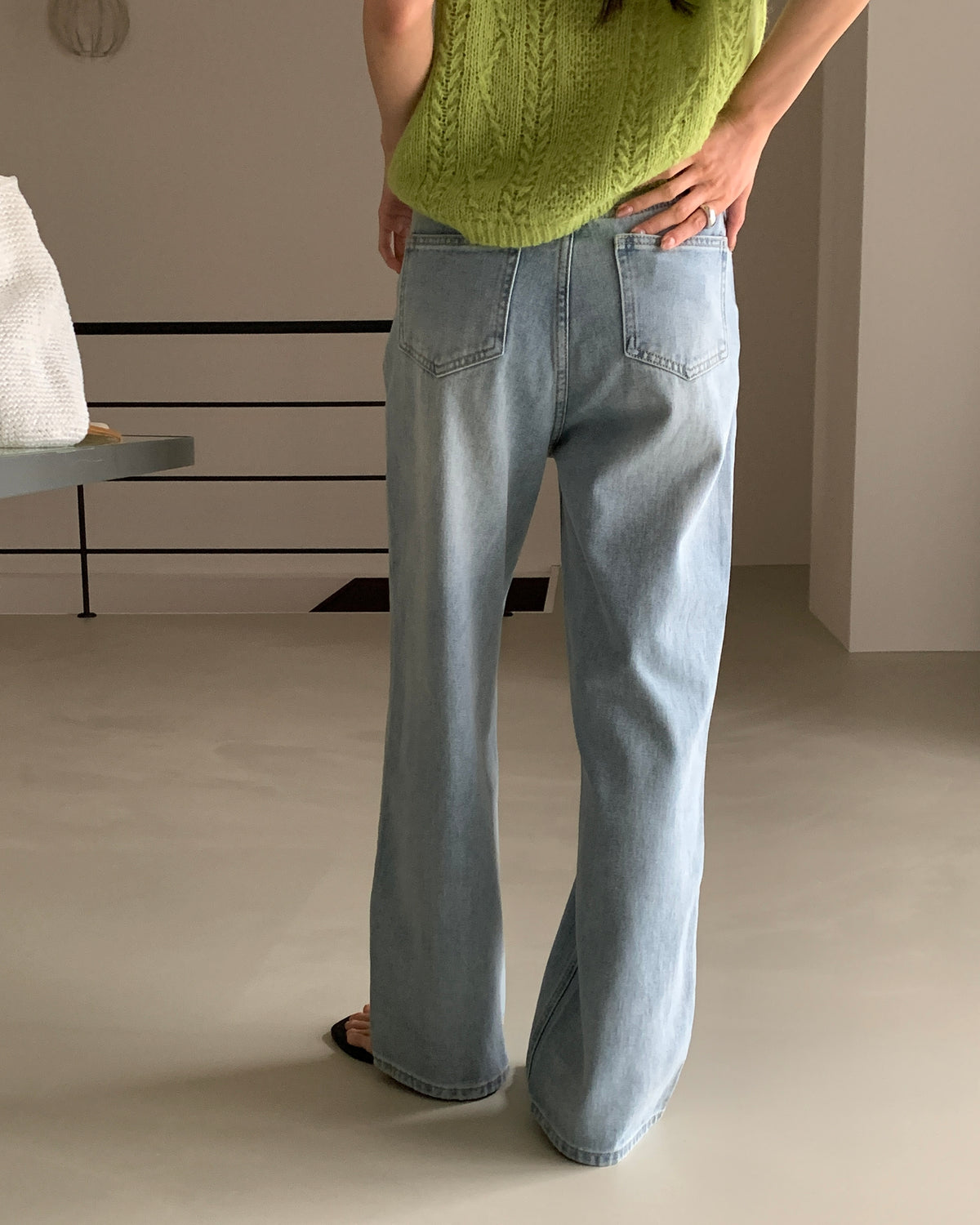 Light Wash Wide Jeans
