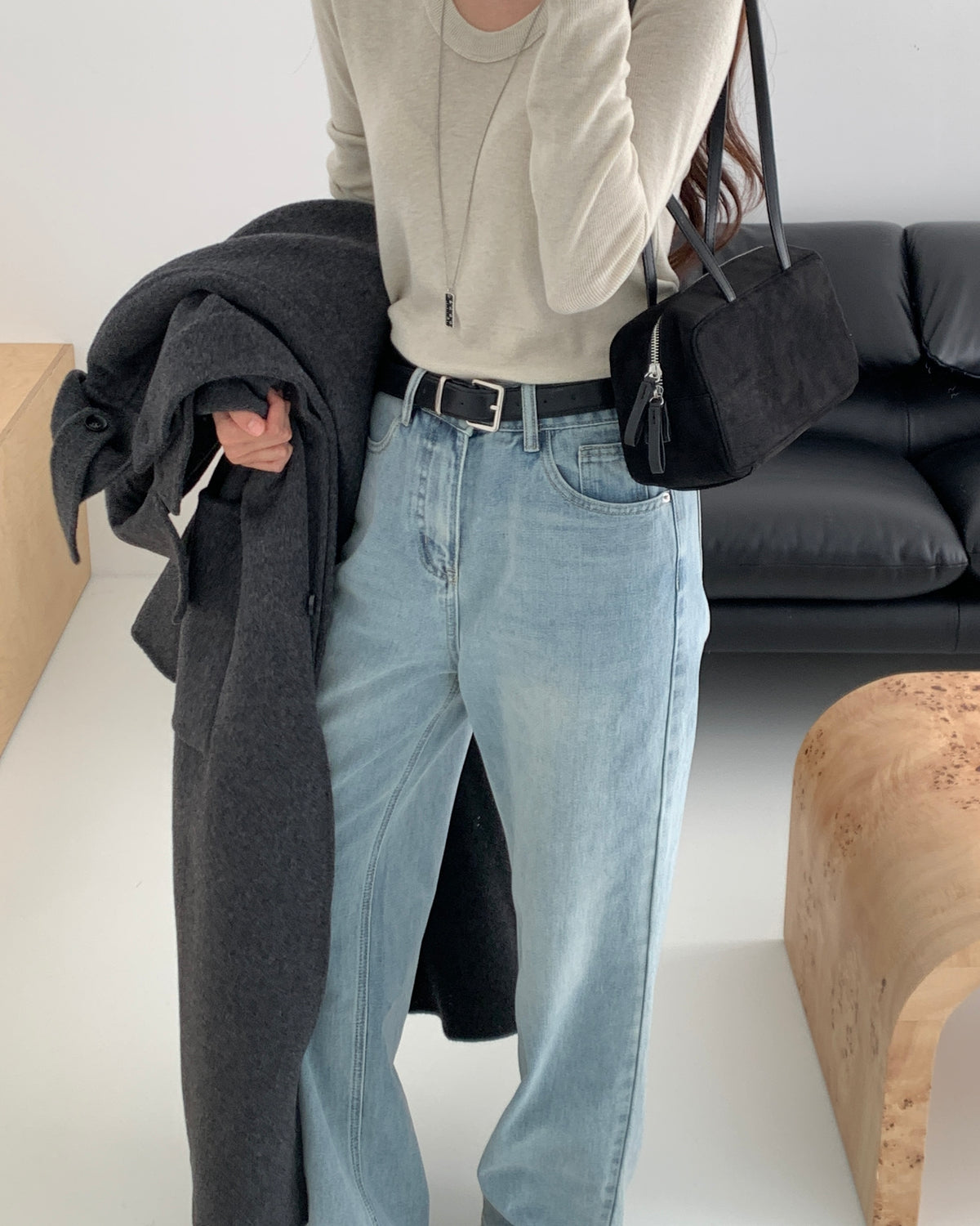 Light Wash Wide Jeans