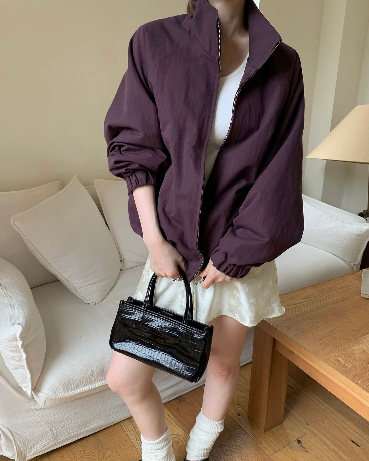 Relaxed Bomber Jacket
