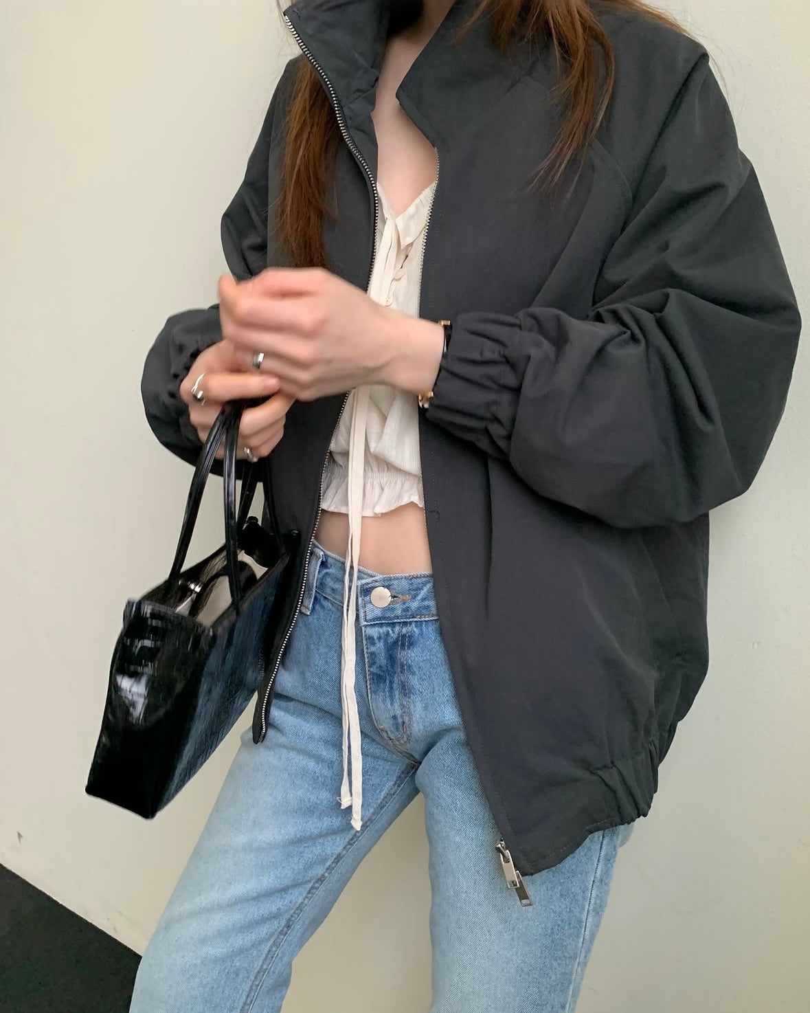 Relaxed Bomber Jacket