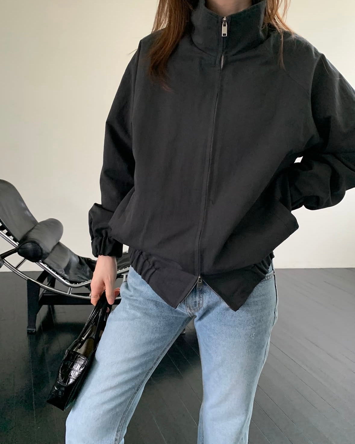 Relaxed Bomber Jacket