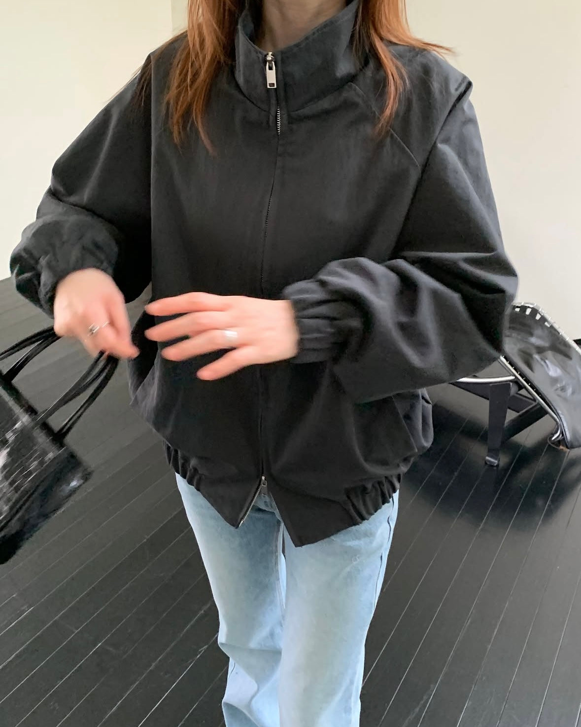 Relaxed Bomber Jacket