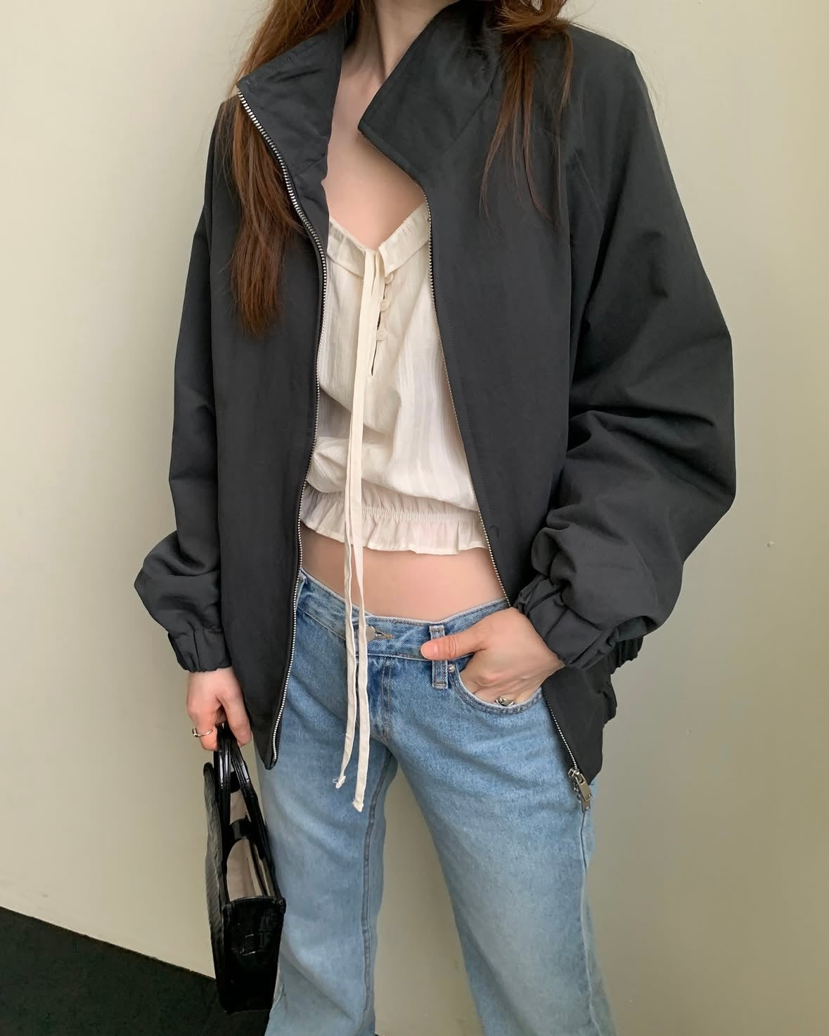 Relaxed Bomber Jacket