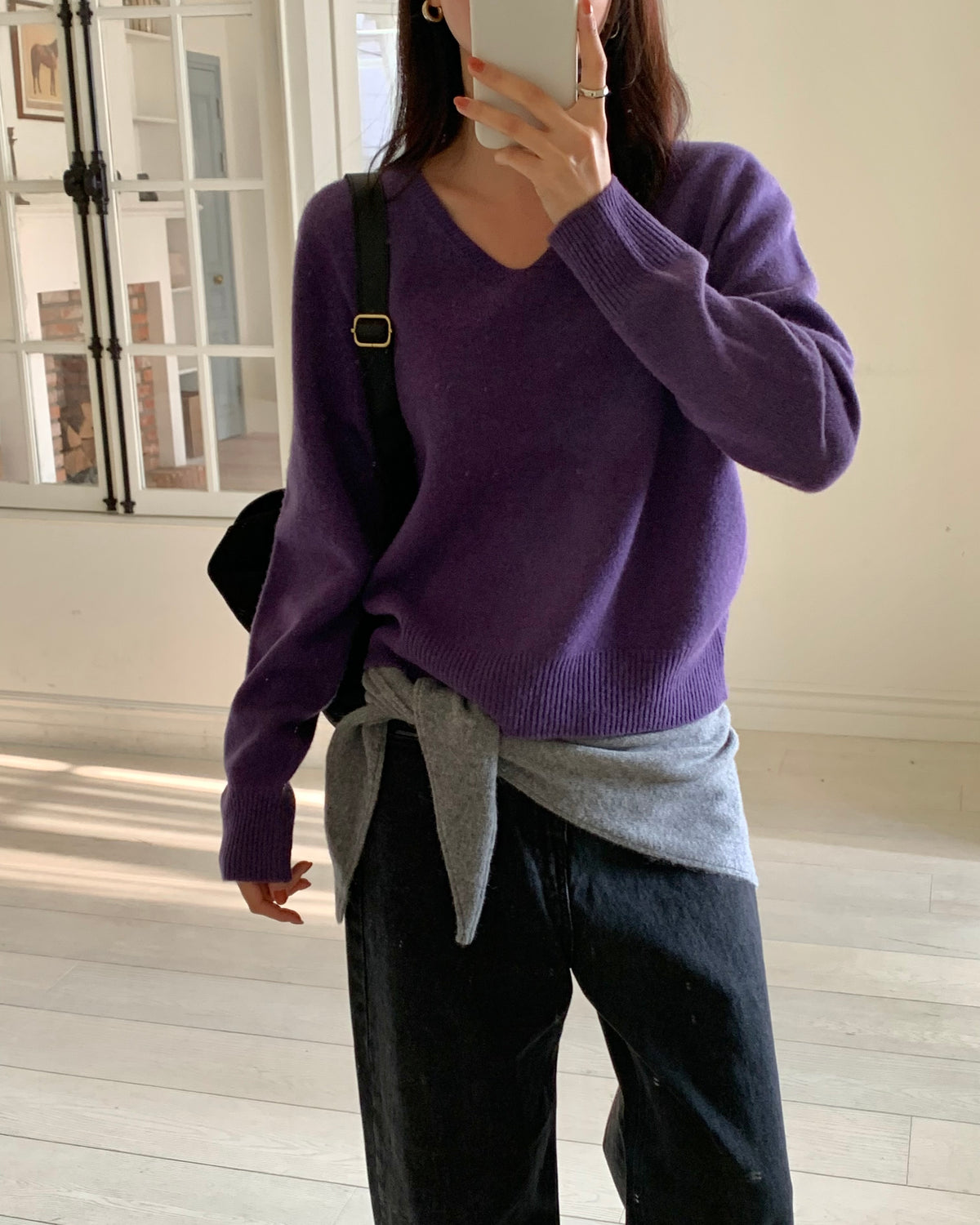 100% Wool V-Neck Sweater