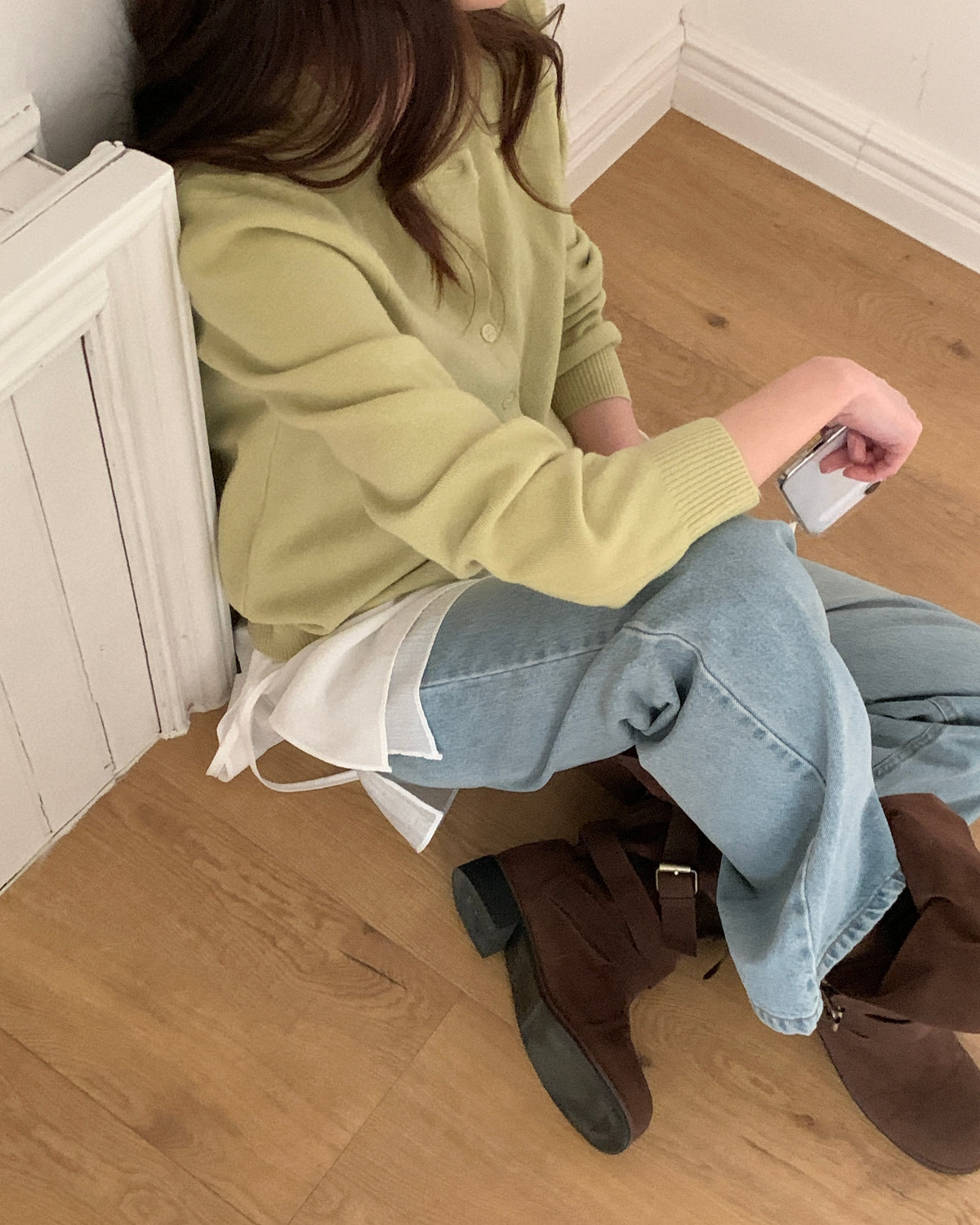 Soft Crewneck Cardigan
