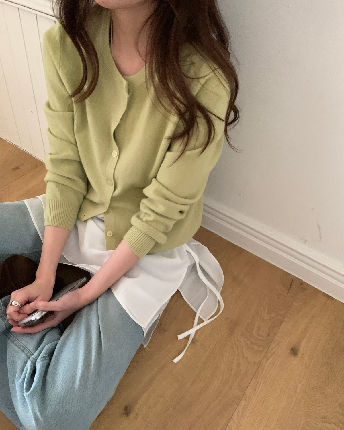 Soft Crewneck Cardigan
