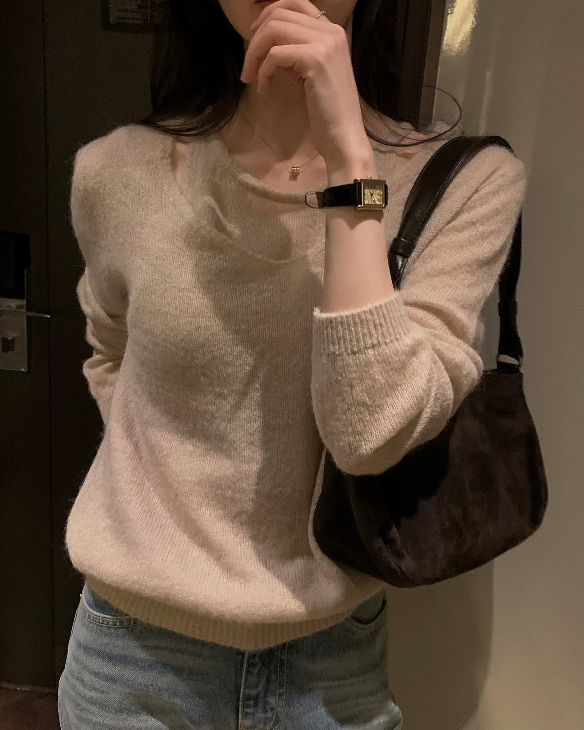 Halter Layer Sweater