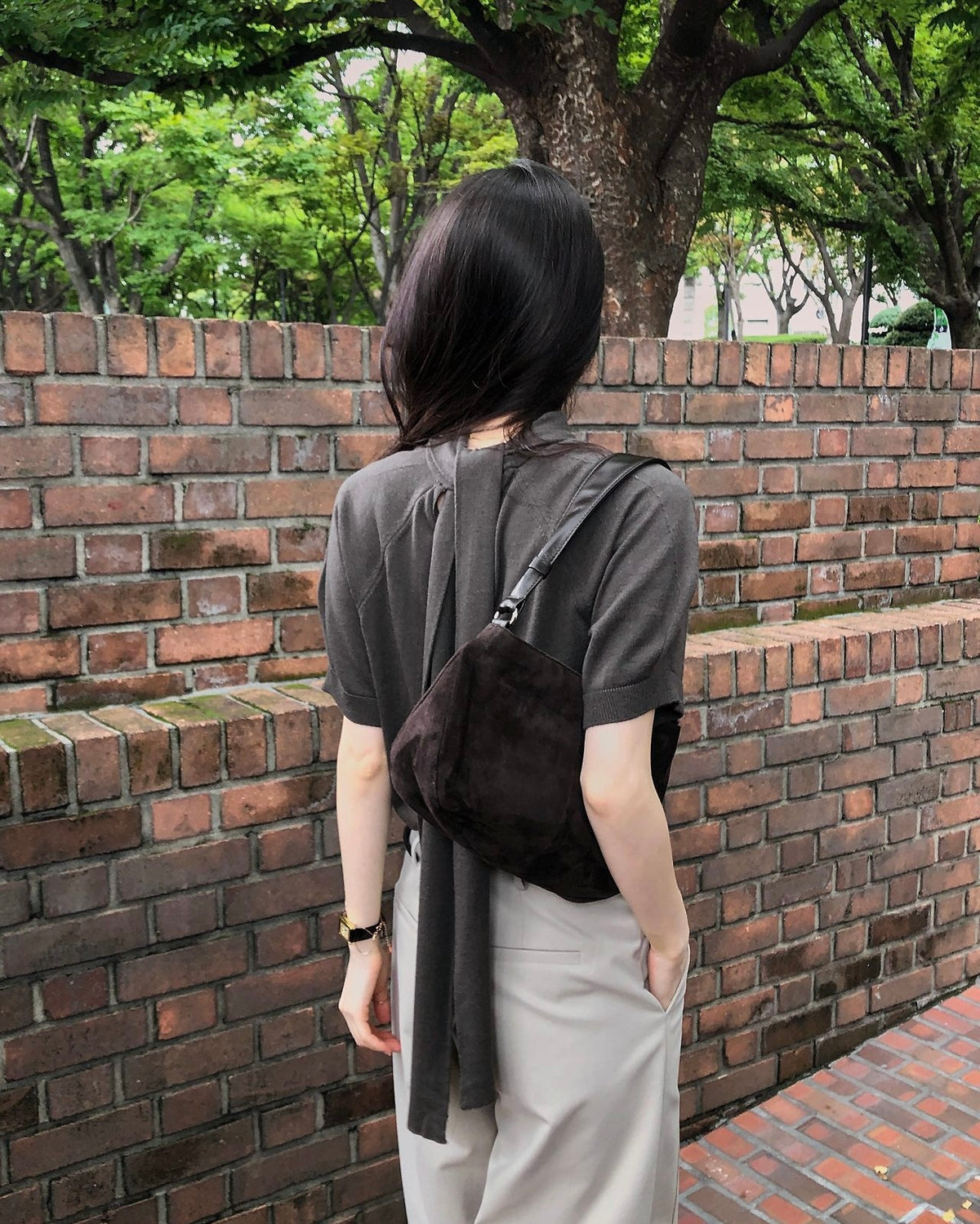 Scarf Mock Neck Knit