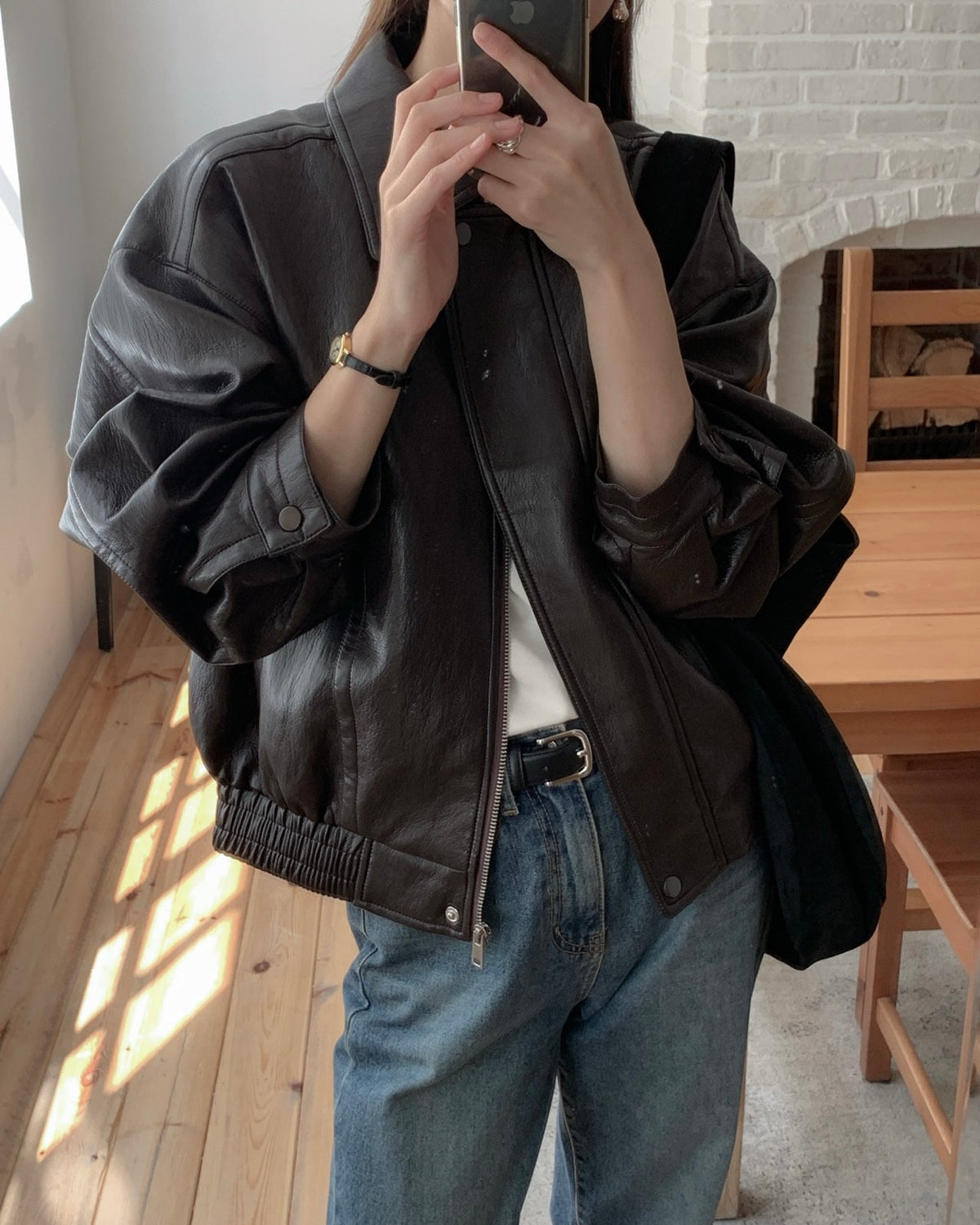 Vegan Leather Jacket