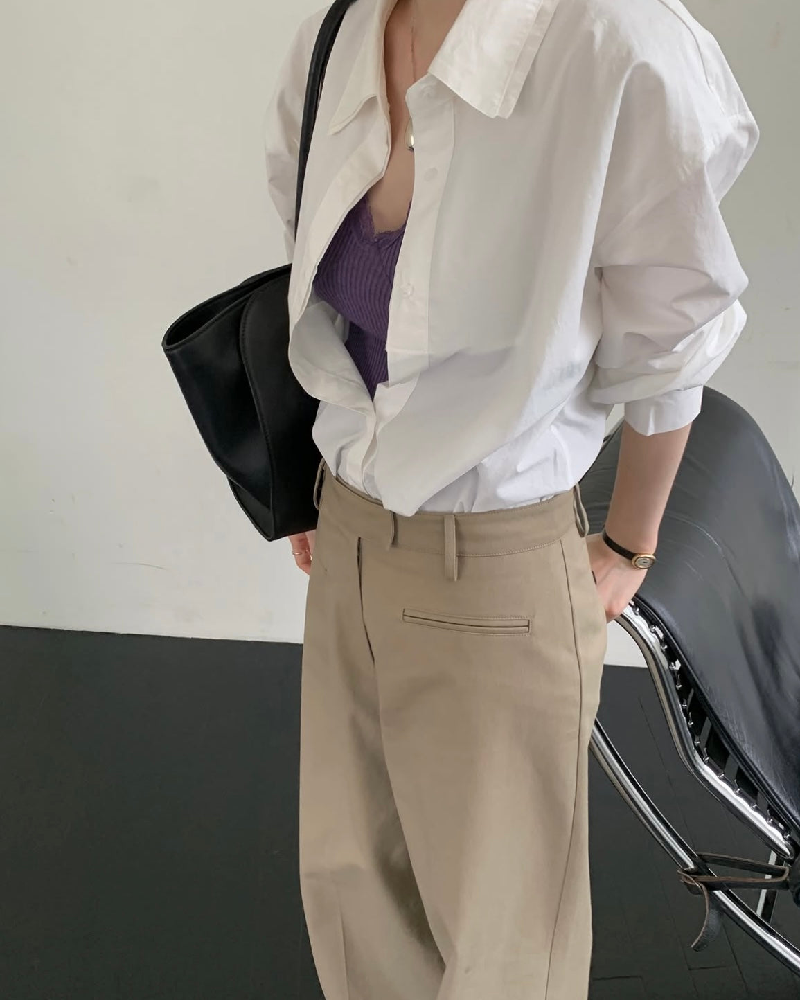 Welt Pocket Cotton Pants