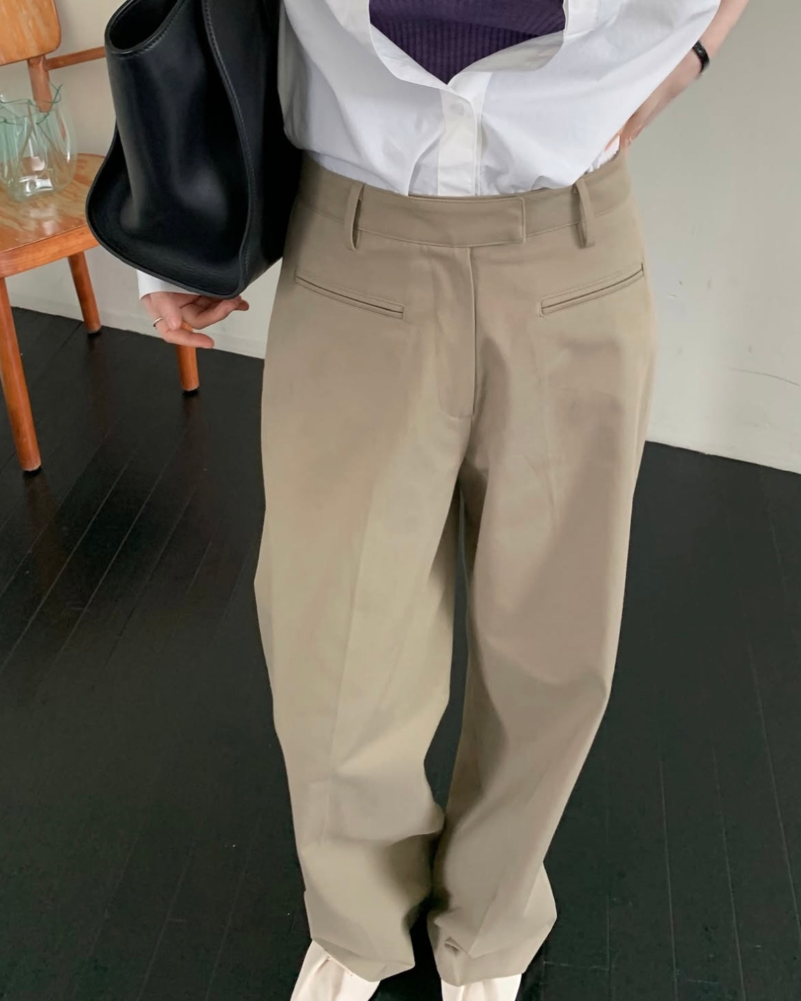 Welt Pocket Cotton Pants