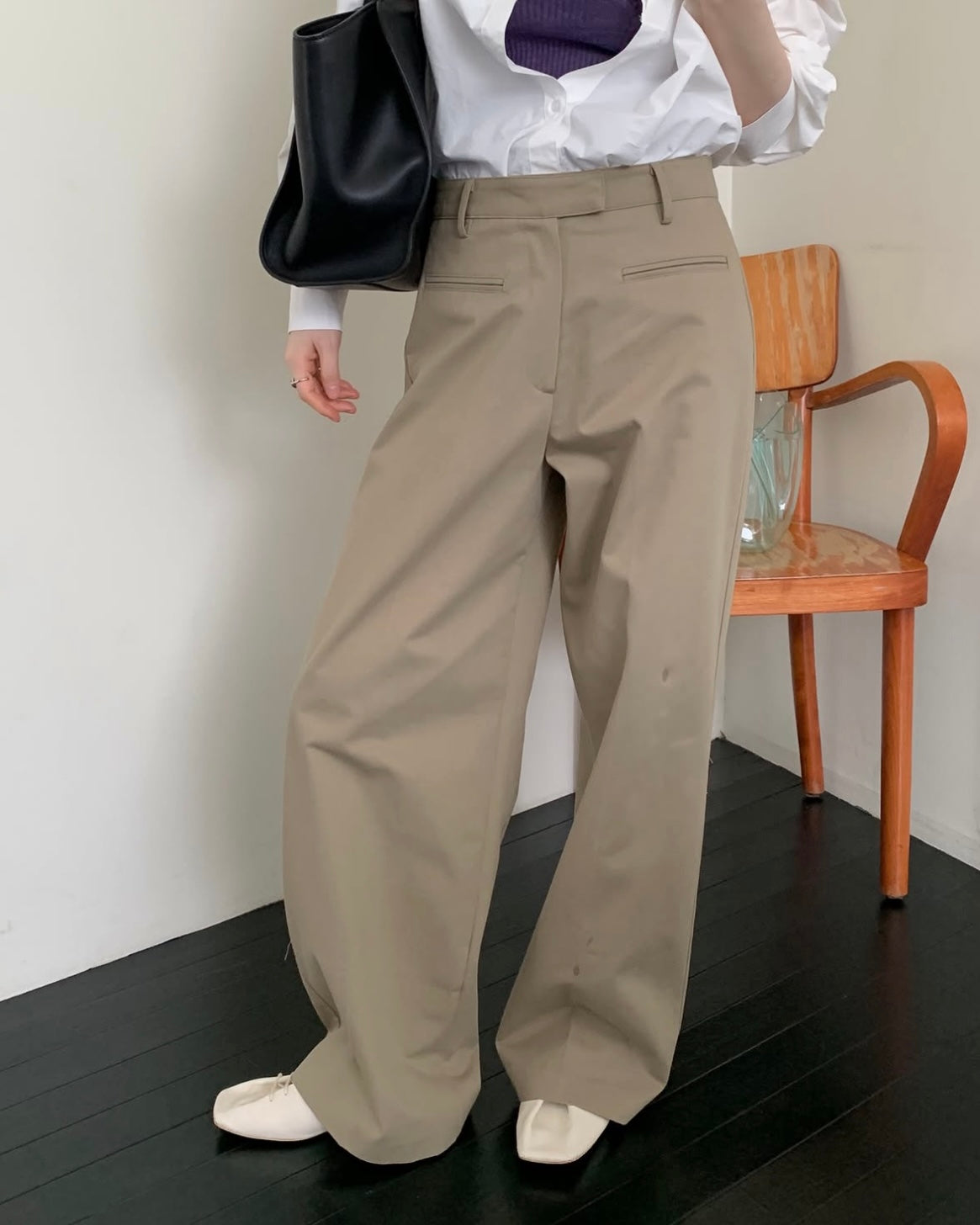 Welt Pocket Cotton Pants