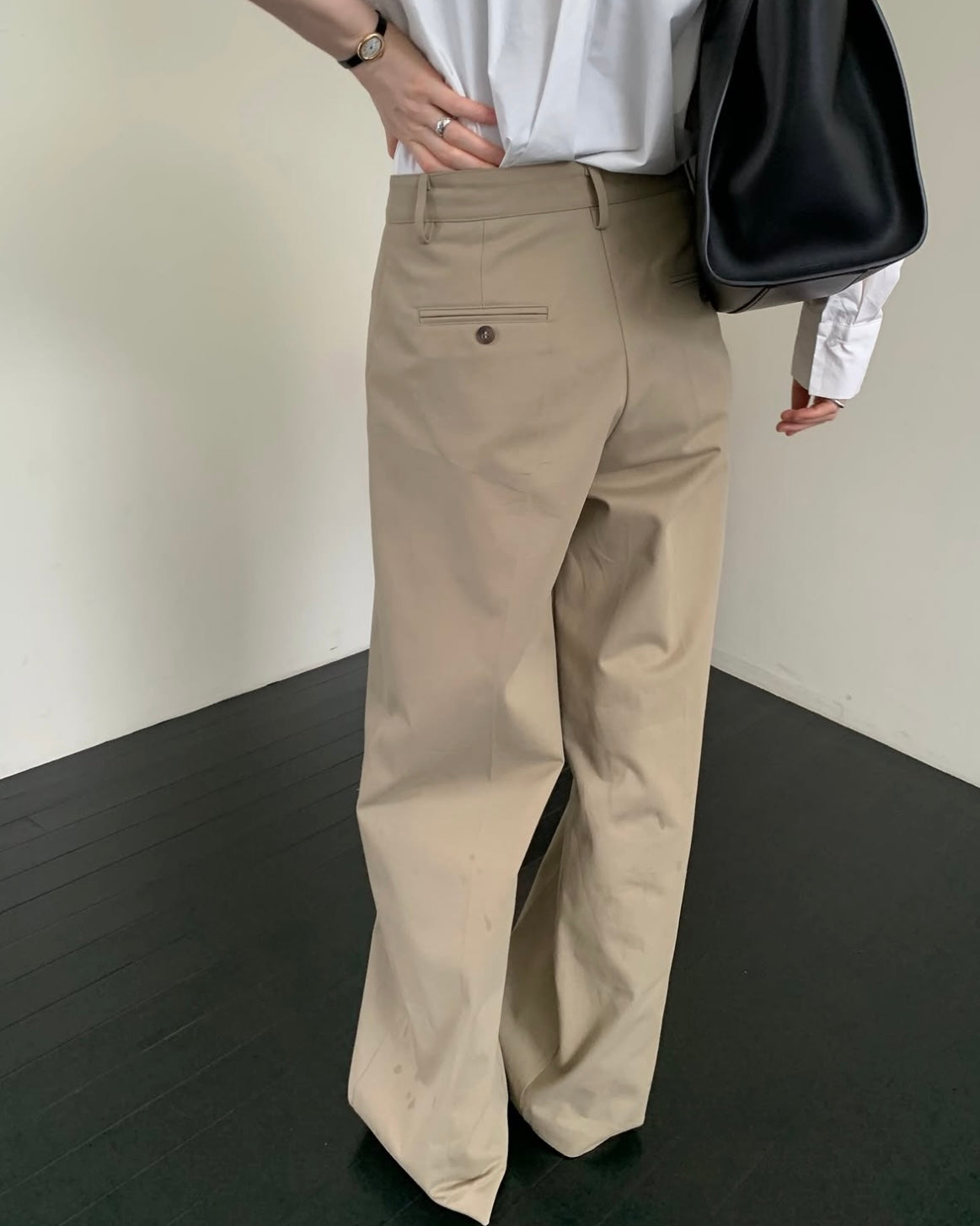 Welt Pocket Cotton Pants