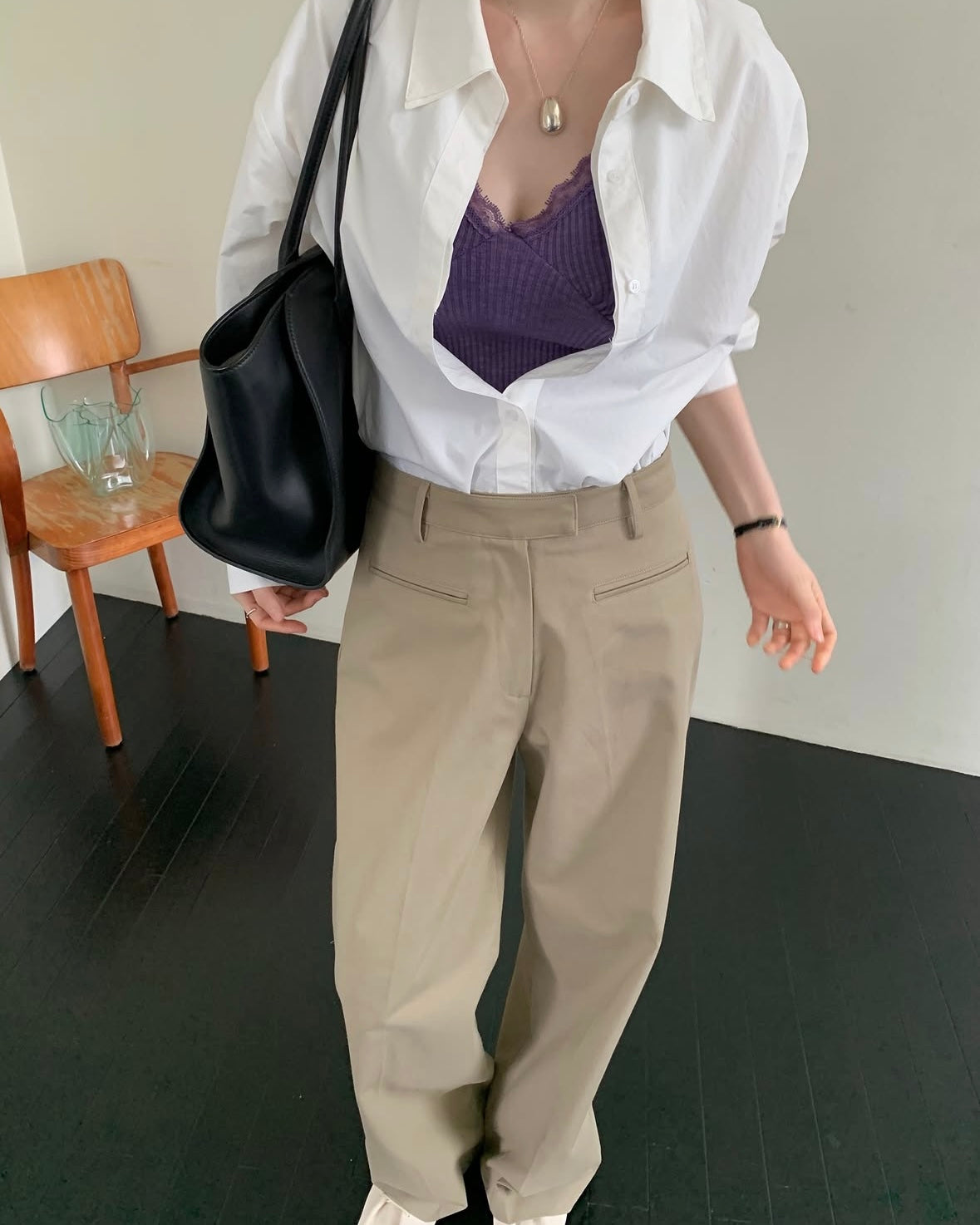 Welt Pocket Cotton Pants