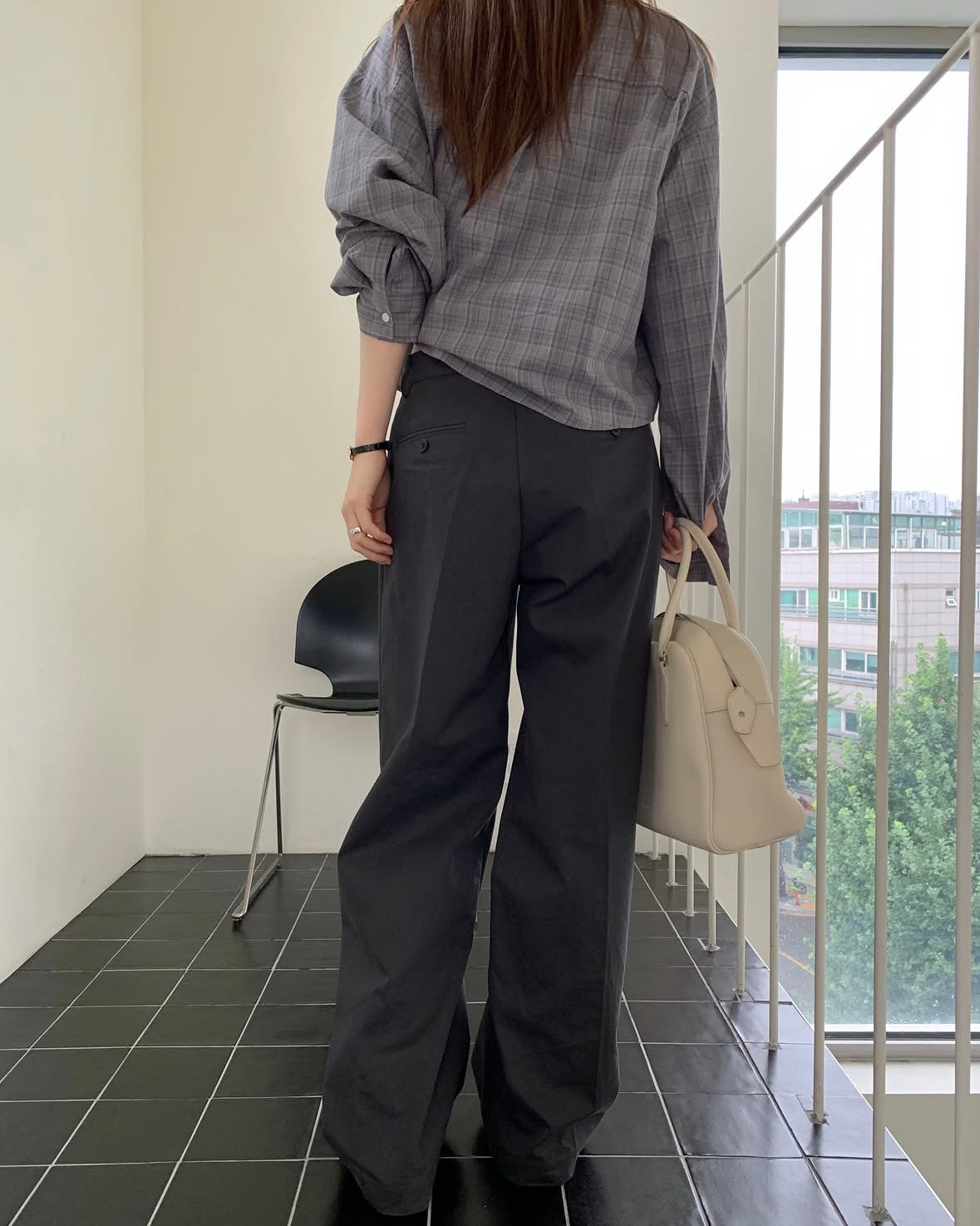 Welt Pocket Cotton Pants