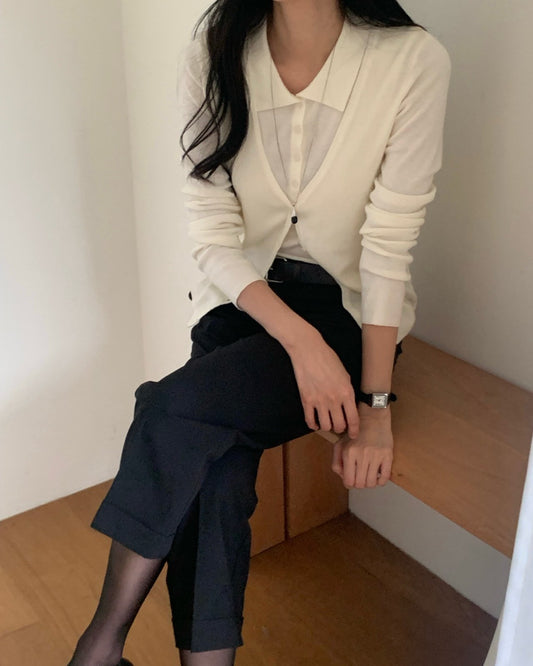 Urban Polo Cardigan Set