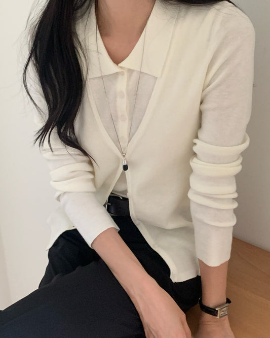 Urban Polo Cardigan Set