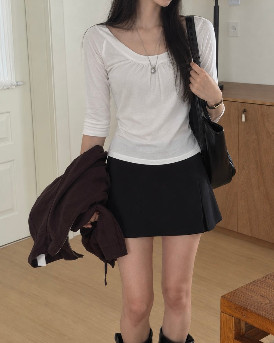 Soft Scoop Gathered Top