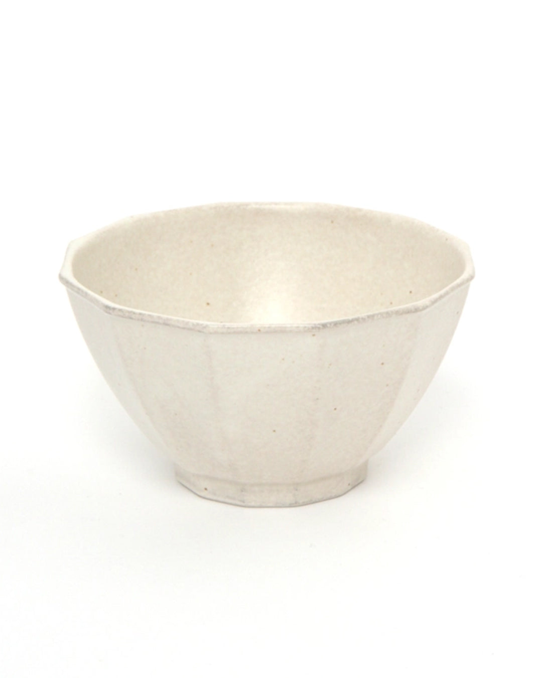 Lakole Mino Ware Octagon Rice Bowl - Ivory