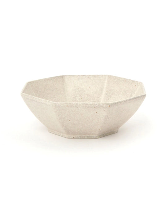 Lakole Mino Ware Octagon Bowl Small - Ivory