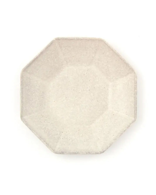 Lakole Mino Ware Octagon Plate Small - Ivory
