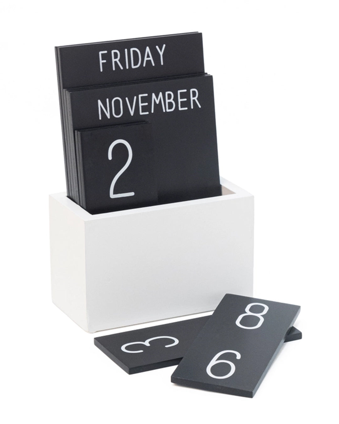 Helio Ferretti Black Wooden Perpetual Calendar
