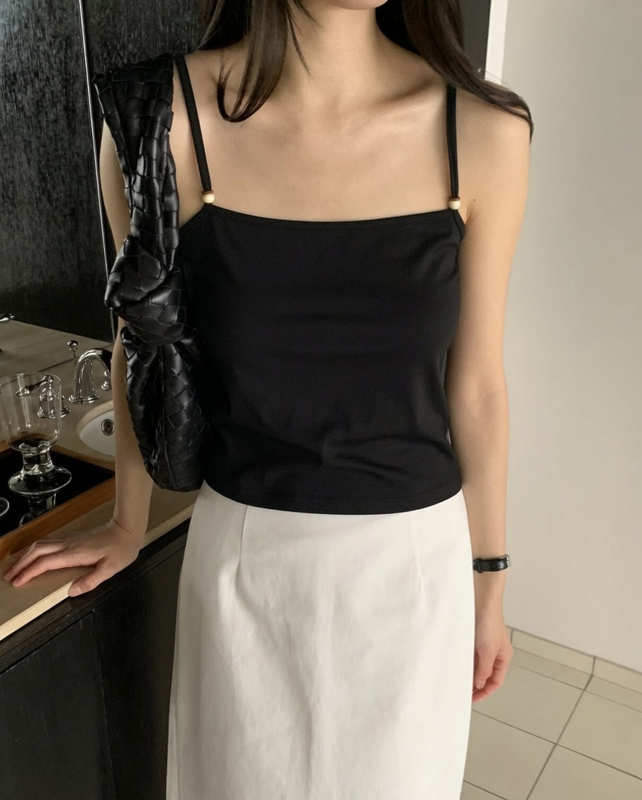 Wood Bead Cami Top