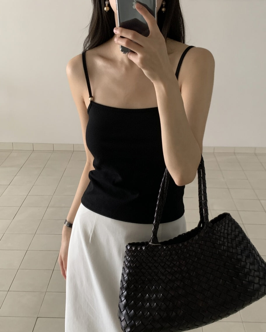 Wood Bead Cami Top