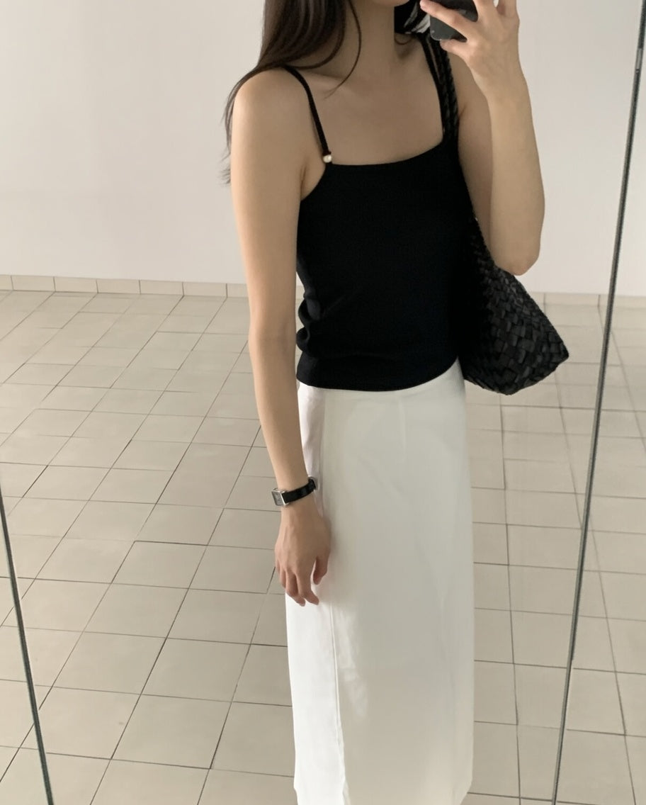 Wood Bead Cami Top