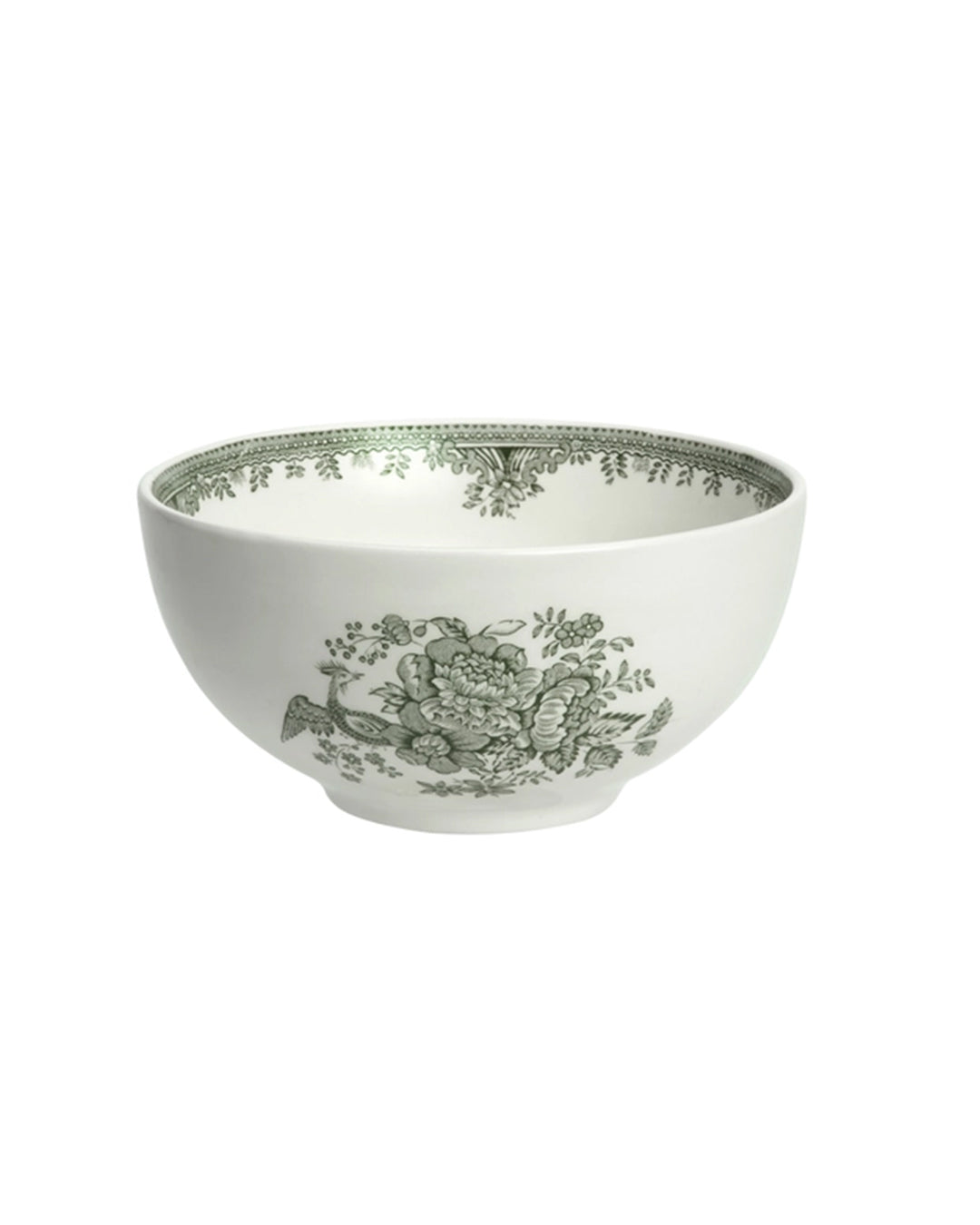 Burleigh Dark Green Asiatic Pheasants Small Footed Bowl