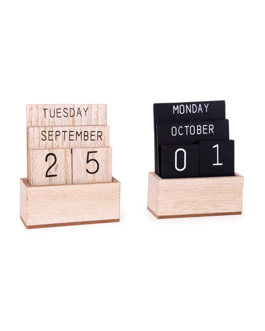 Helio Ferretti Small Wooden Calendar