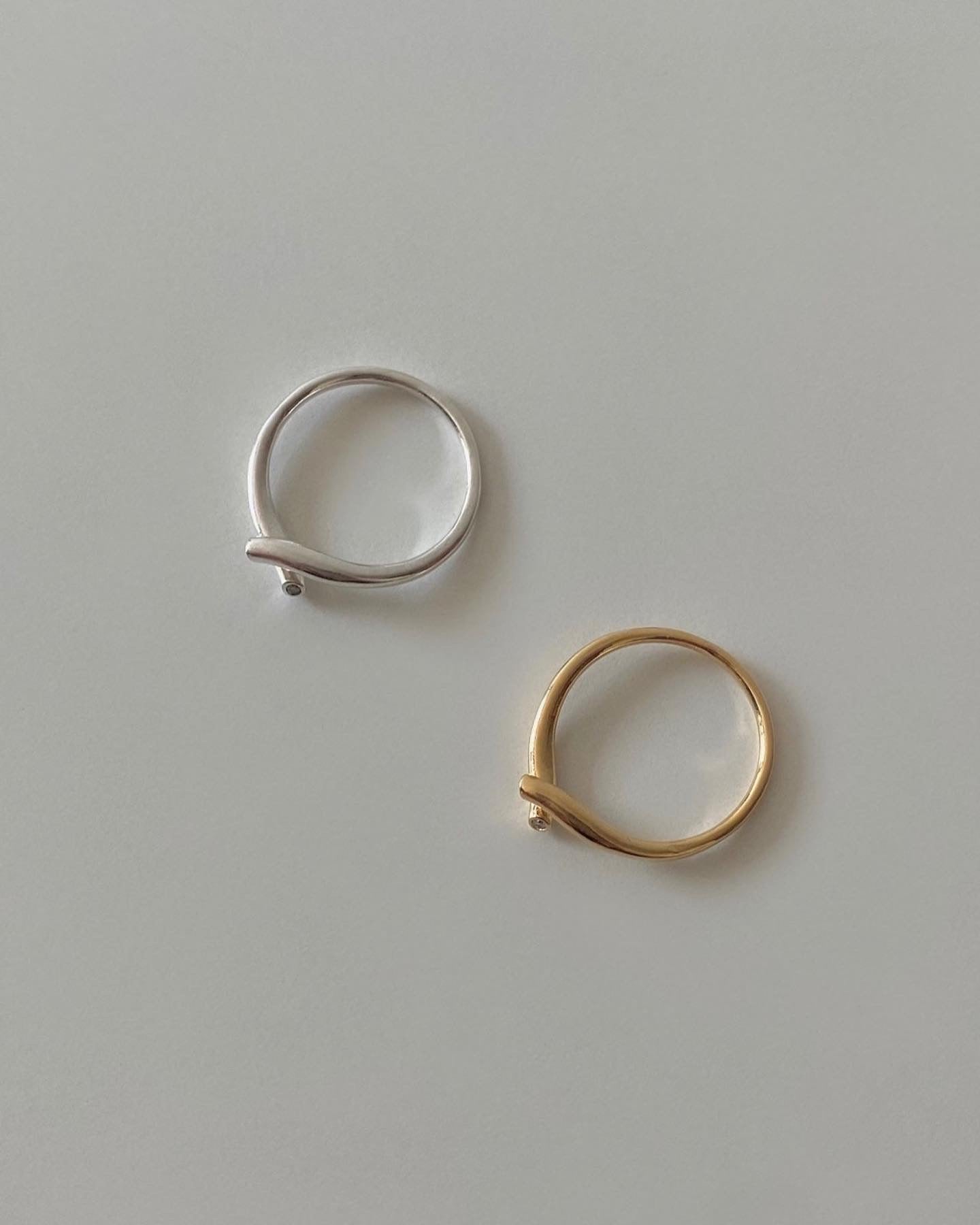 925 Silver Open Cubic Ring