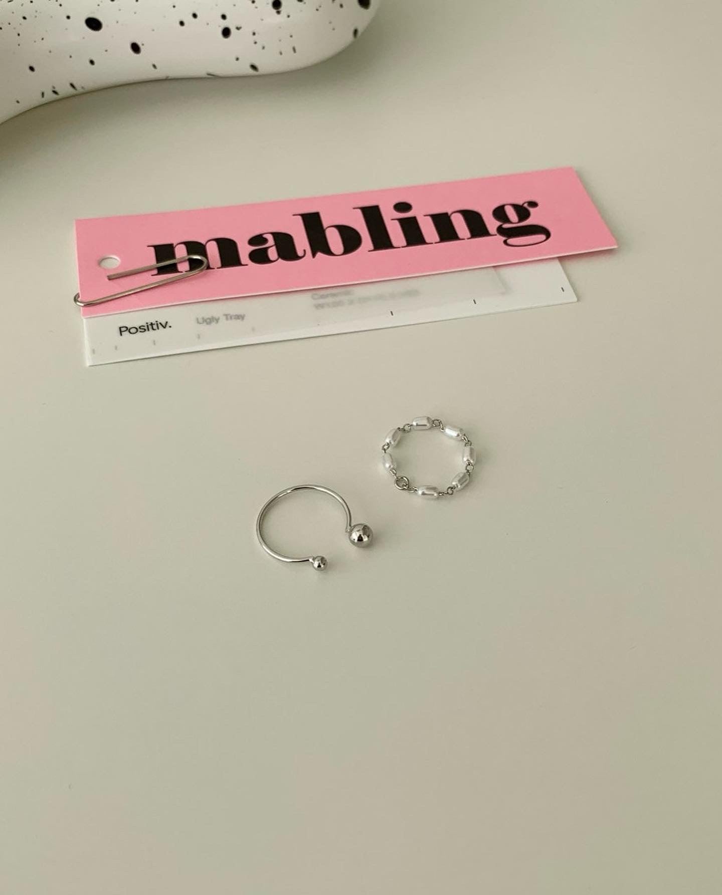 Bold Beaded Ring Set