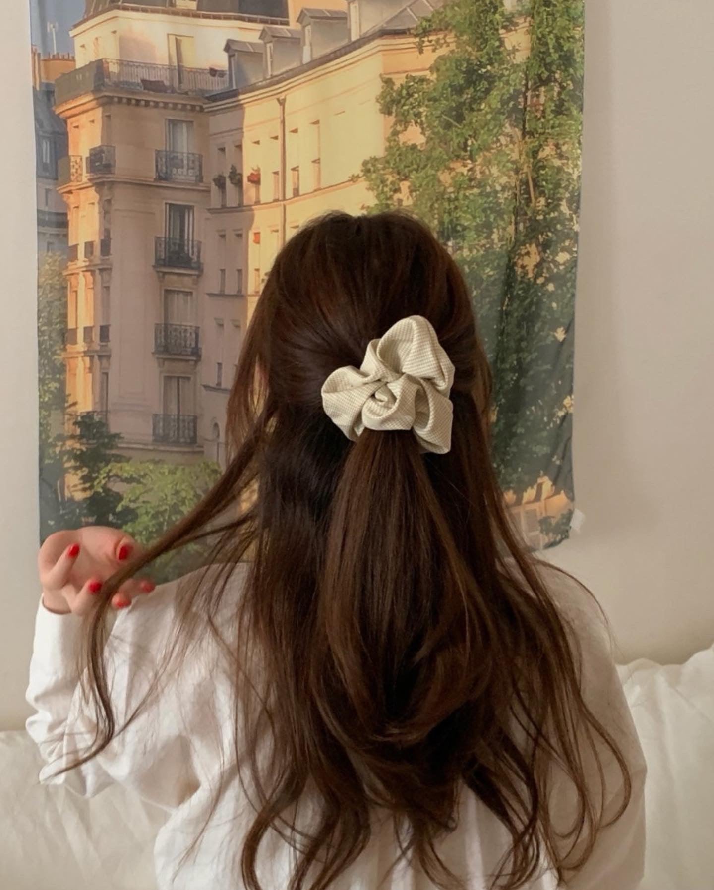 Houndtooth Scrunchie